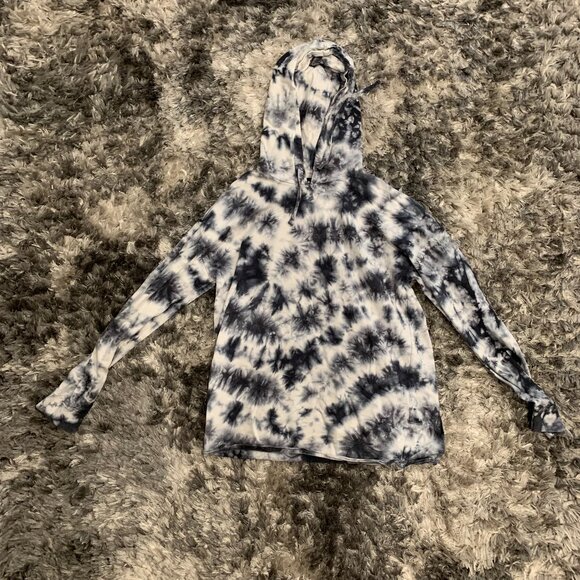 PacSun Blue/white Tie Dye Hoodie Long Sleeves. Men’s Medium - Picture 1 of 3